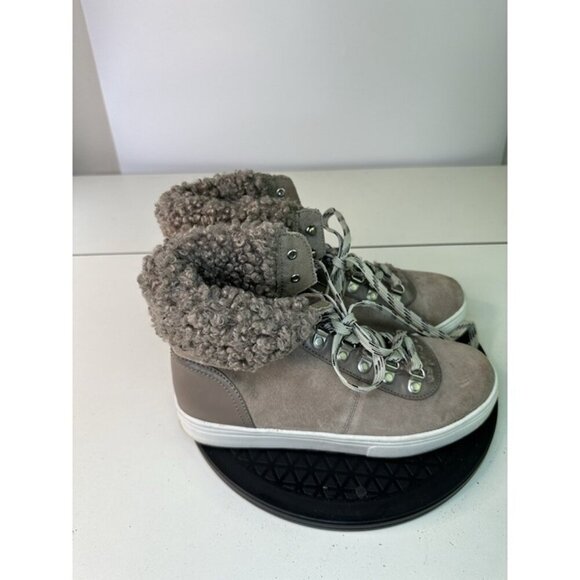 Sam Edelman Women’s Size 8.5M Luther Faux Shearling Boot Taupe - Picture 2 of 10